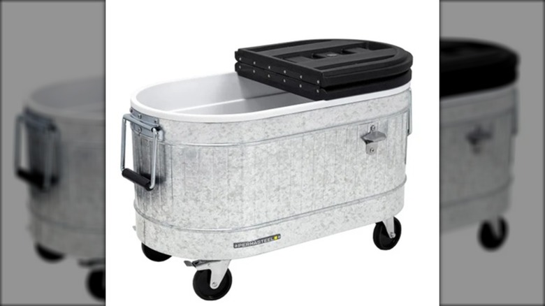 enormous rolling cooler with lid