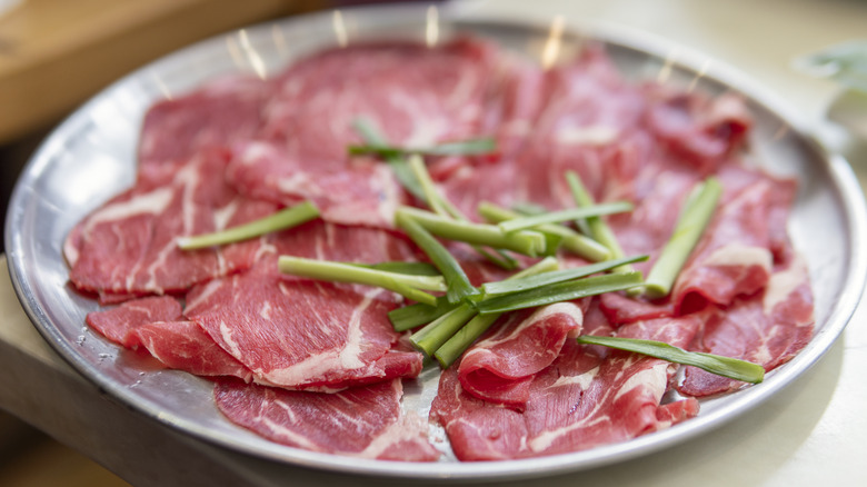 Kobe beef on a plate