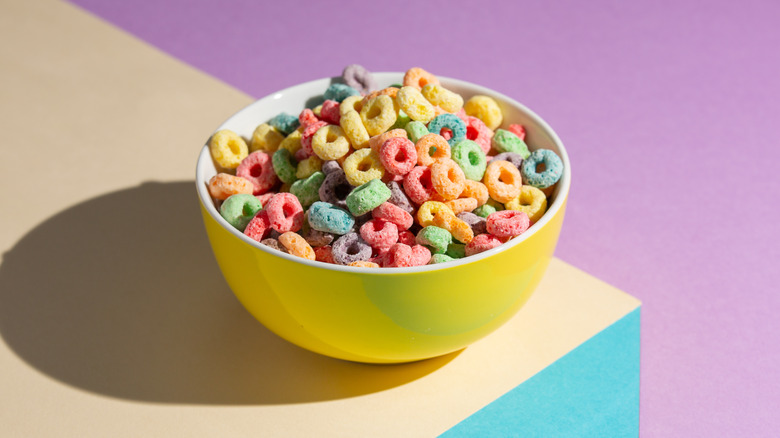 bowl of froot loops