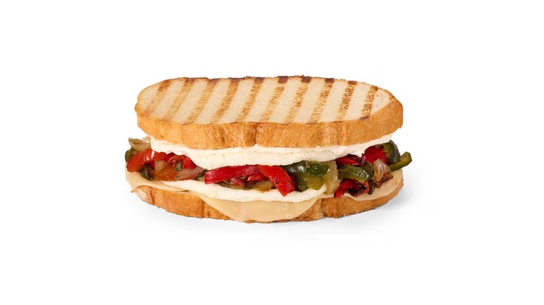 panini with southwest veggies and cheeses