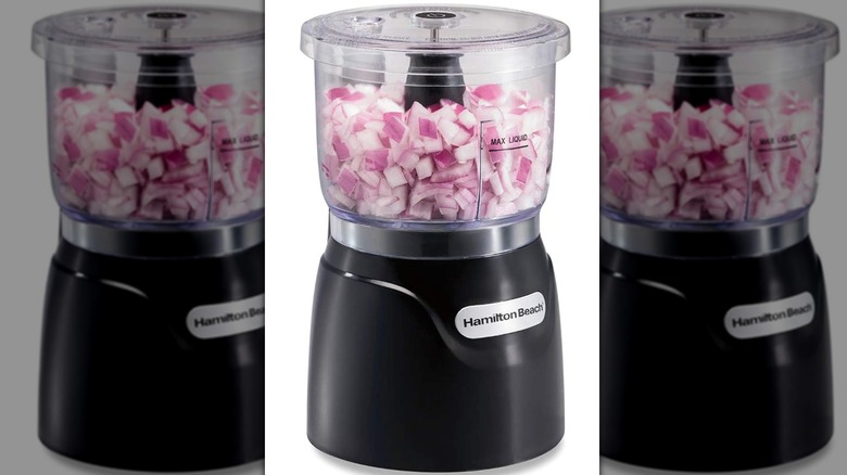 The Hamilton Beach Electric Vegetable Chopper & Mini Food Processor