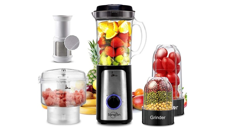 The Sangcon 5 in 1 Blender and Food Processor Combo