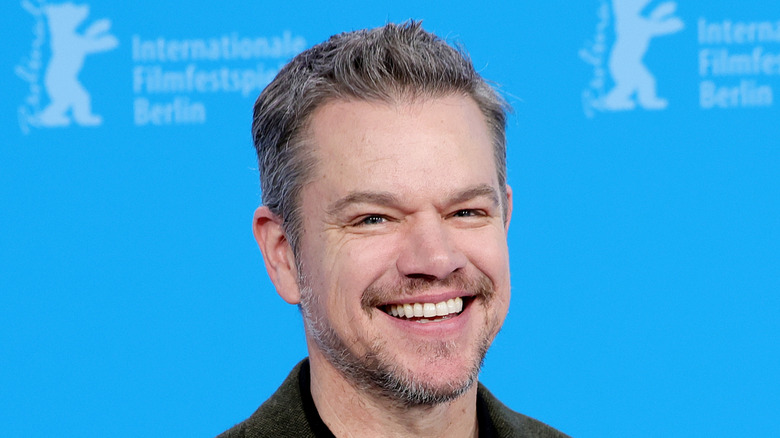 Actor Matt Damon smiling