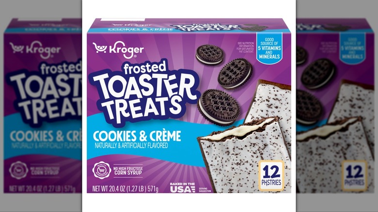kroger brand toaster pastries with cookies and creme flavor