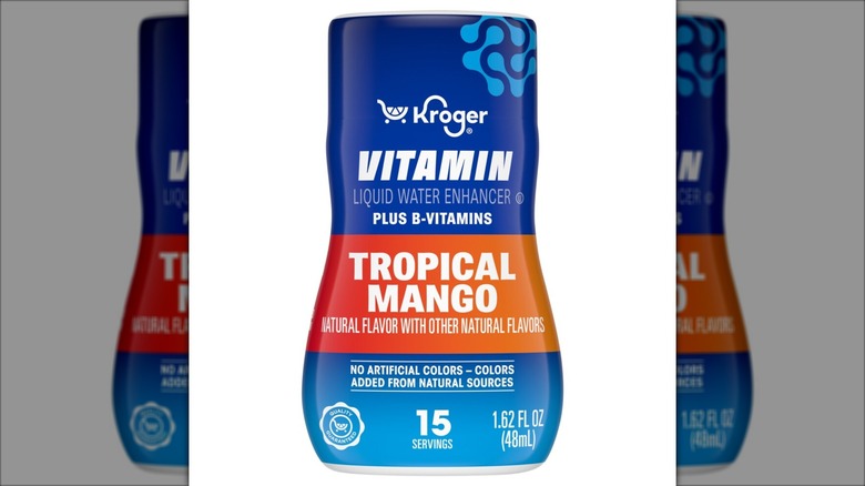 squeeze container of kroger brand water enhancer