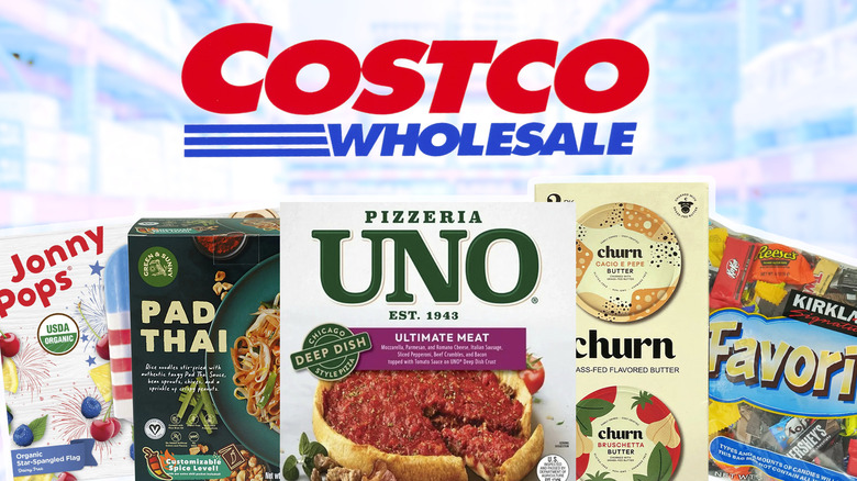 Composite image of products with Costco logo above