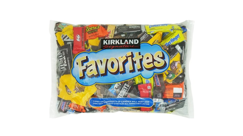 bag of mixed chocolate candy