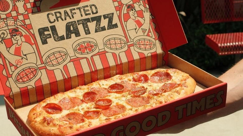 pizza hut personal flat pizzas in box