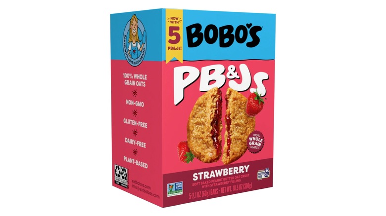 blue and red box of pb&j handhelds