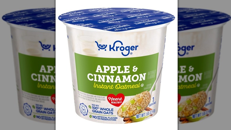 Kroger Apple and Cinnamon Instant Oatmeal Cup