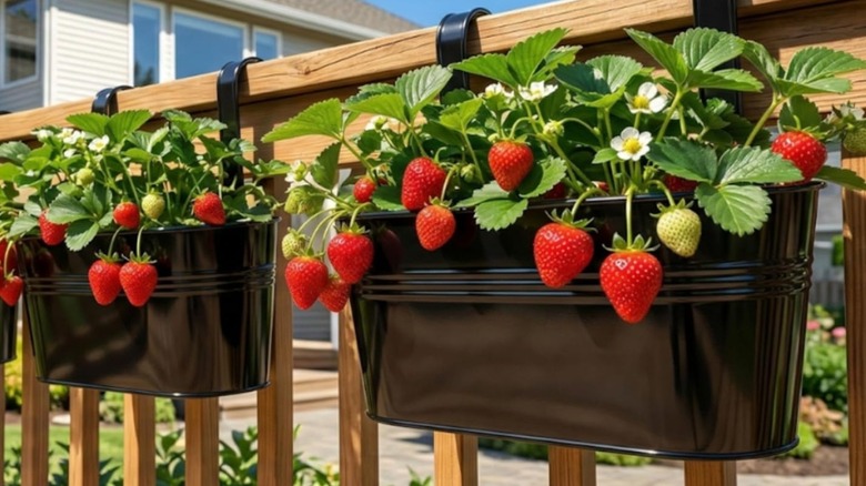 LaLaGreen's rail planters