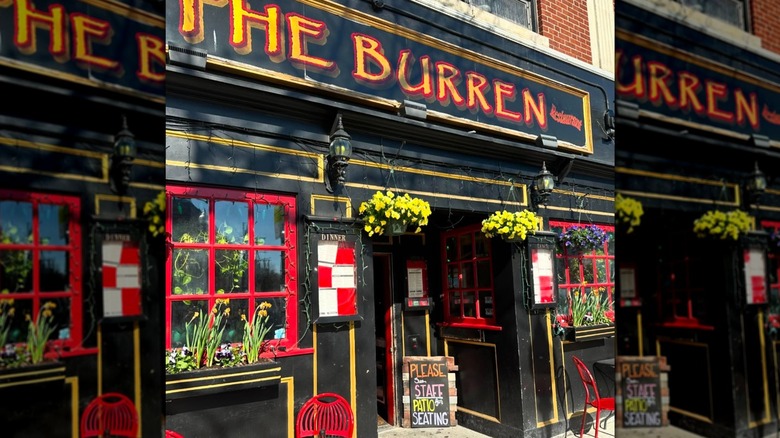 The exterior of The Burren Irish pub in Boston