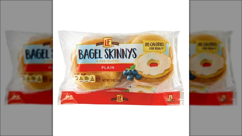 packaged bagel skinnys, or bagel thins