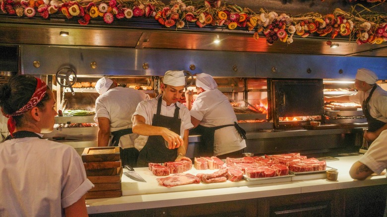 interior of don julio parrilla in buenos aires