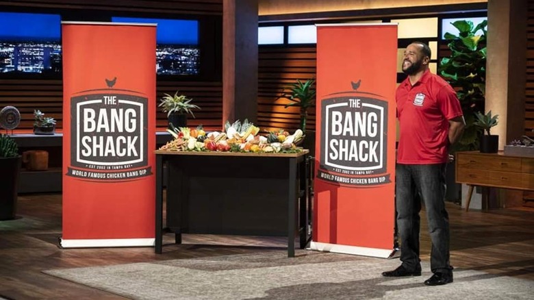 Jason Hadley pitching his business The Bang Shack on "Shark Tank"