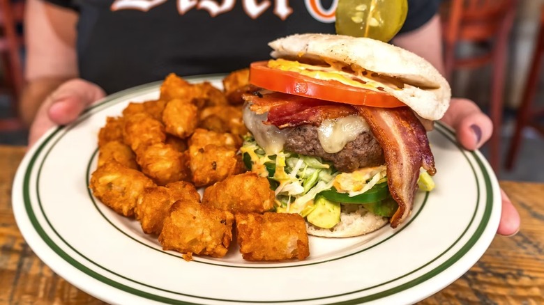 A burger meal from Abbey Burger in Maryland