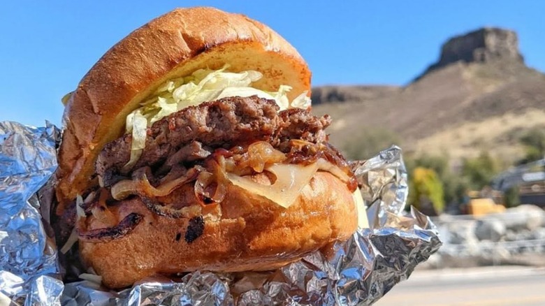 A burger from Bob's Atomic Burgers in Colorado