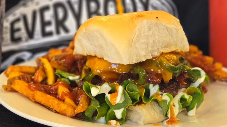 A burger from Patty Wagon in Oklahoma