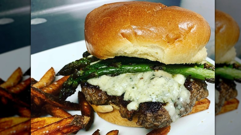 A Bluegrass burger from Restaurant 55 in Delaware