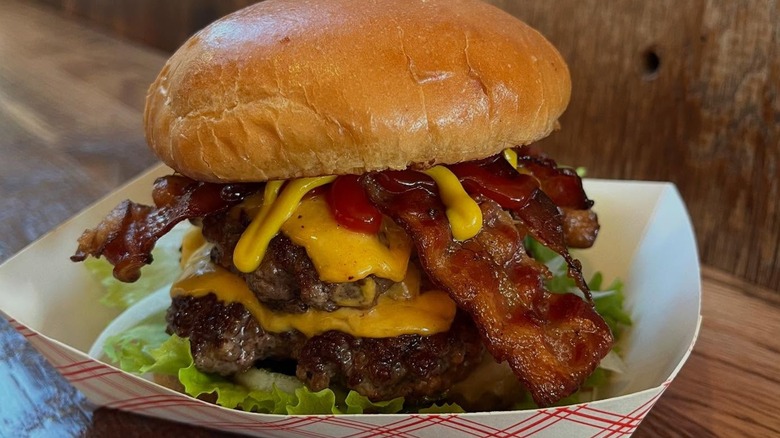A burger from Spelunker's in Virginia