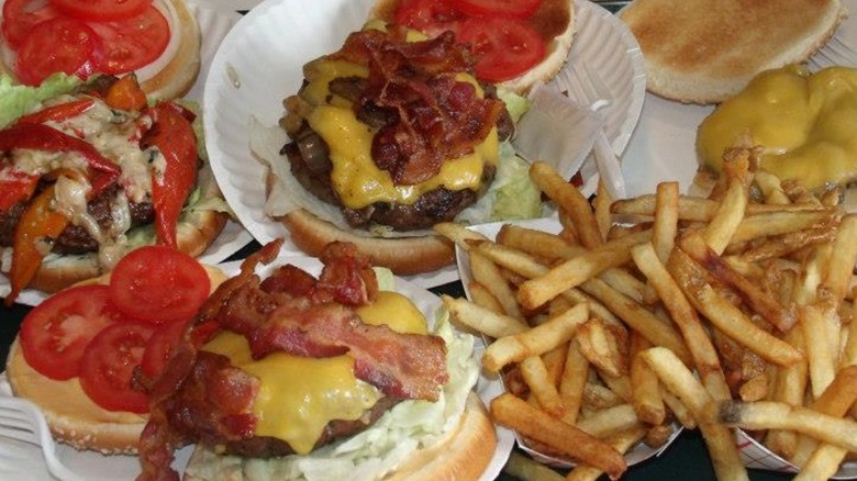 A table of food from The Jackson House in Pennsylvania