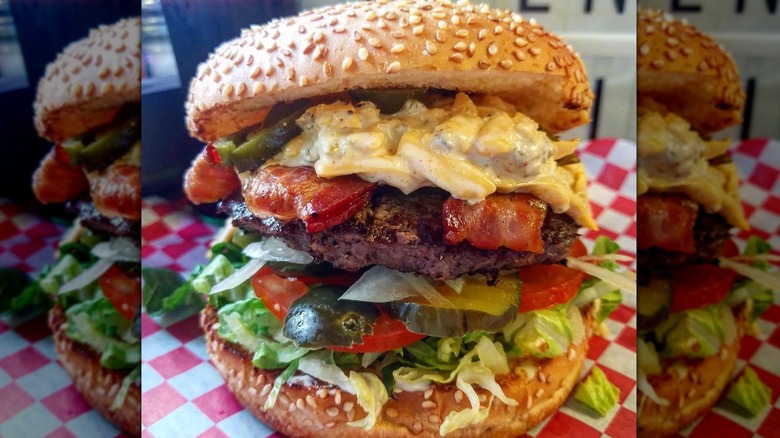 A Kenai Crack burger from Tommy's Burger Stop in Alaska