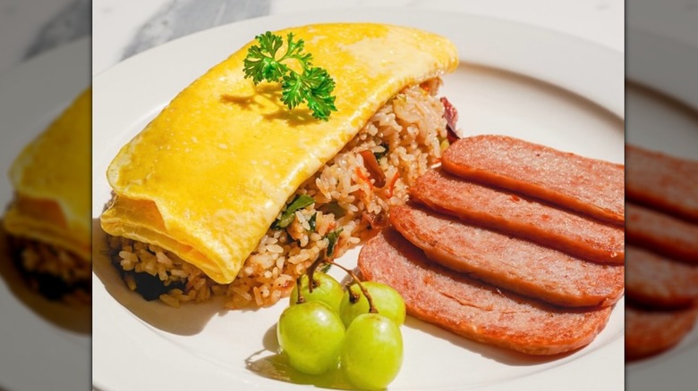 A plate of food from Liliha Bakery in Hawaii