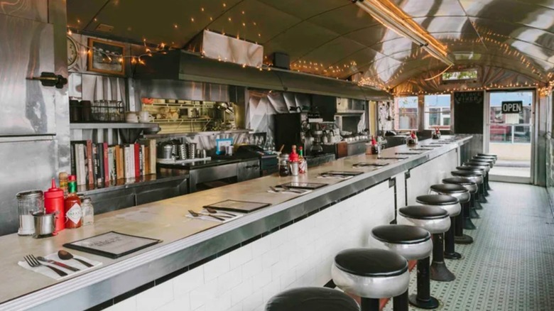 inside the Palace Diner in Maine