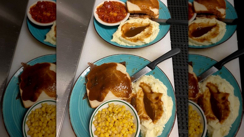 A line of plates at Shelby's Diner Frankfort