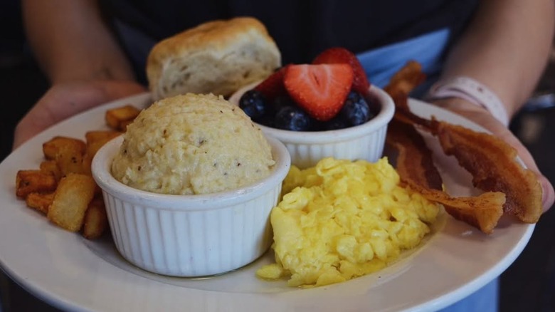 A plate of food from @ The Corner diner in Arkansas