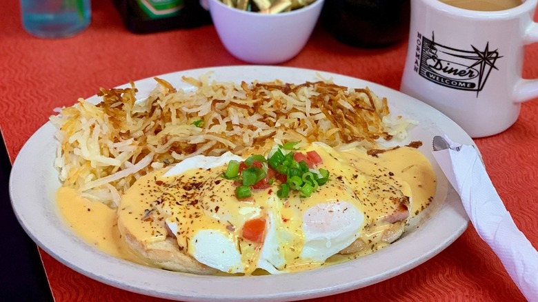 Southwest eggs Benedict from The Diner in Oklahoma