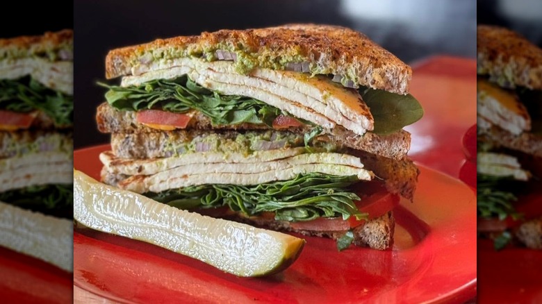 A grilled cheese sandwich from The Fly Trap diner in Michigan