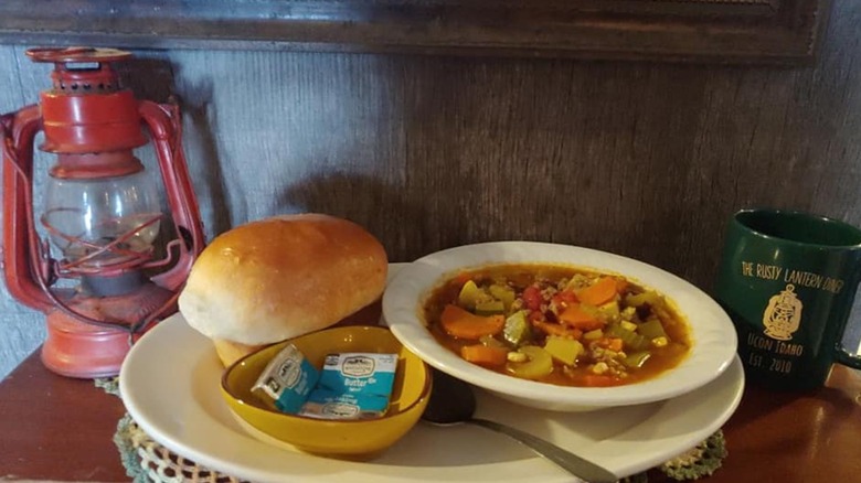 A plate of food from The Rusty Lantern Diner