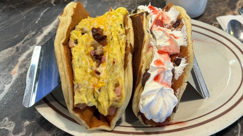Pancake tacos from The Shack on Braodway, in North Dakota