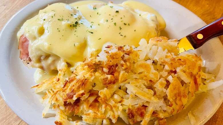 Eggs Benedict from The Western Cafe in Montana