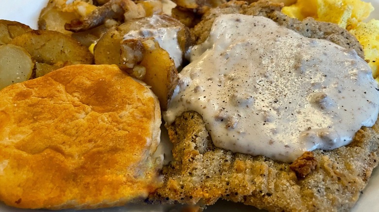 A plate of food from Trips Diner in Florida