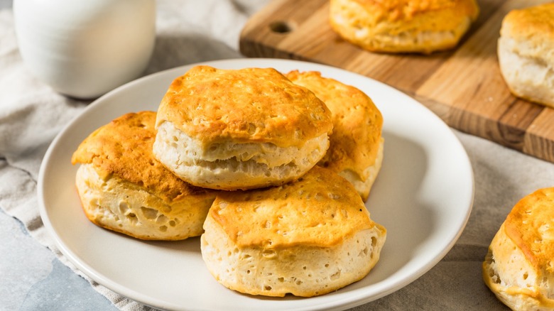 southern biscuits on a plate