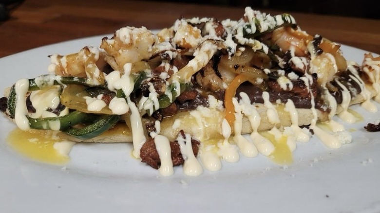 A plate of food from Nuestra Cocina Mexican restaurant