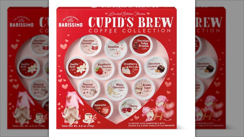 collection of specialty k-cups for valentine's day