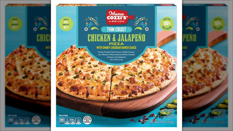 frozen pizza with chicken and jalepeno