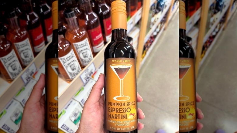 Trader Joe's Pumpkin Spice Espresso Martini Wine Cocktail
