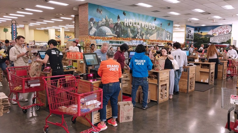 interior of california trader joe's store