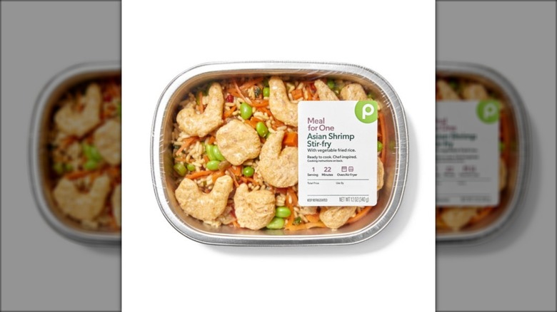 individual serving of asian shrimp and rice