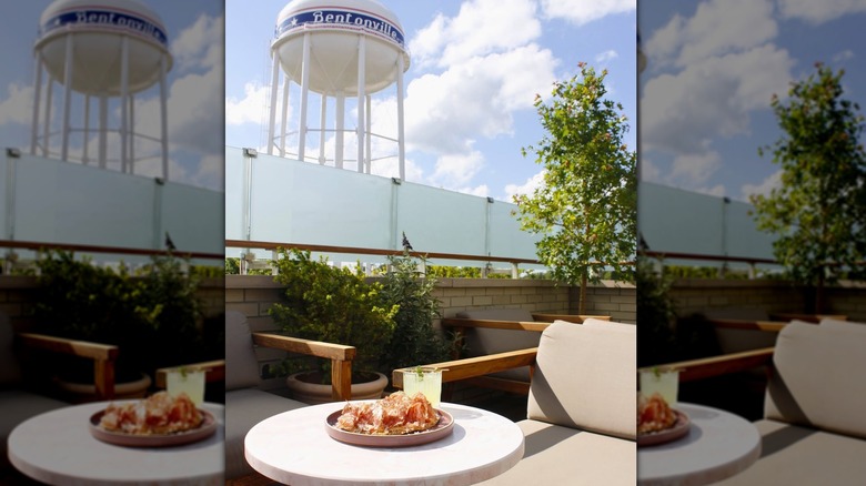 The rooftop view at Celeste at The Preacher's Son in Arkansas