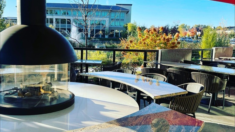 The rooftop bar at Crave Kitchen & Bar in Idaho