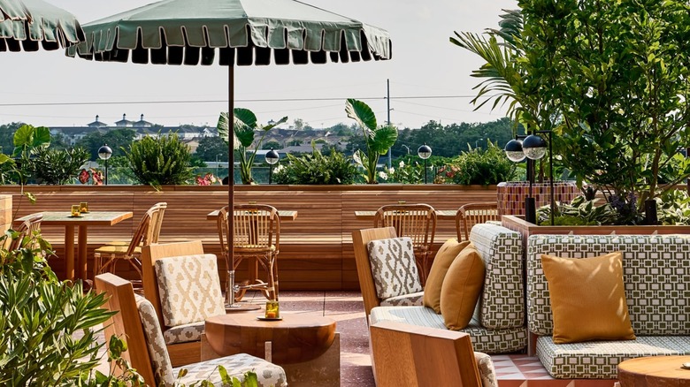 The rooftop bar at Lost Palm in Kentucky