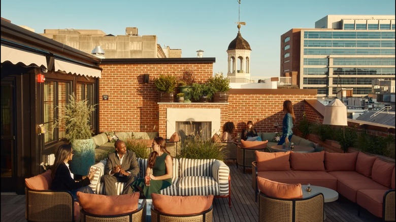 People at The Quoin Rooftop in Delaware