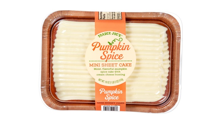 Trader Joe's Pumpkin Spice Mini Sheet Cake
