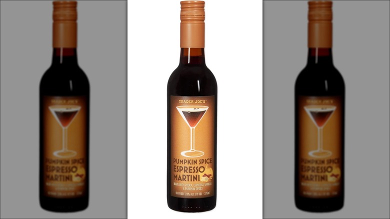 tan bottle of espresso martini liquor