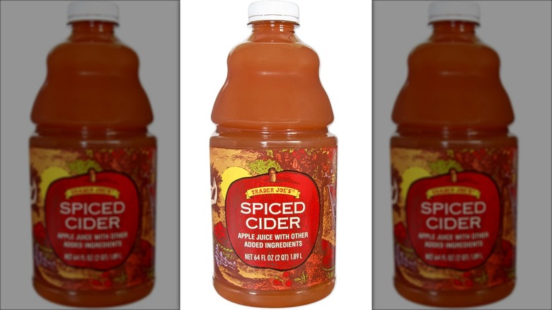spiced cider bottle with festive label